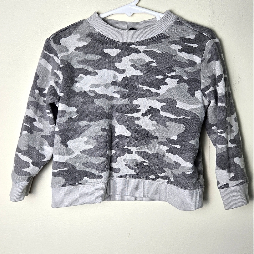 Boy's Janie & Jackβ Camo Pullover Sweatshirt, Size 2T